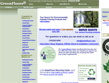 Tablet Screenshot of greenfloors.com